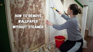 Secret to Wallpaper Removal Unveiled NO Steamer Required [upl. by Whitebook]