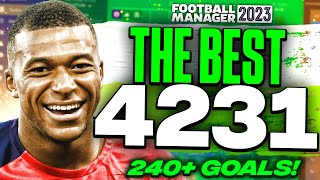 The BEST 4231 FM23 Tactic Scores 240 Goals  Wins Quadruple  Best FM23 Tactics [upl. by Antoinette]