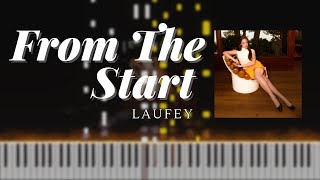 From The Start  Laufey  Piano Tutorial [upl. by Roseanne571]