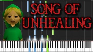 Song of Unhealing  The Legend of Zelda Majoras Mask Piano Tutorial Synthesia [upl. by Atikam]