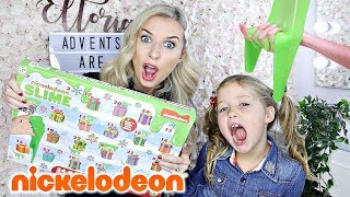 NICKELODEON SLIME ADVENT CALENDAR  FT MY 6 YEAR OLD NIECE [upl. by Mialliw838]