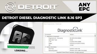 DETROIT DIESEL DIAGNOSTIC LINK 816 SP3  INSTALLATION [upl. by Yenial]