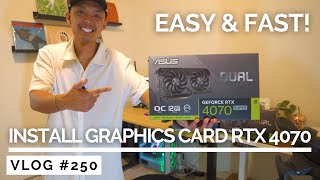 How To Install a RTX 4070 Super TI EASY amp FAST [upl. by Cimbura]