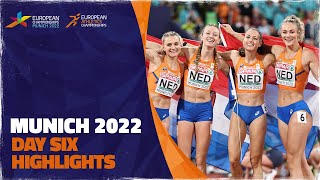 Day Six Highlights  European Athletics Championships  Munich 2022 [upl. by Airdnala]