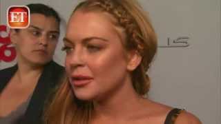 Lindsay Lohan Reacts to Letterman Interview [upl. by Schalles]