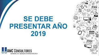 DECLARACIÓN DE RENTA PERSONA NATURAL 2019  INCLUYE EJERCICIO PRACTICO PARA EMPLEADOS [upl. by Enairda]