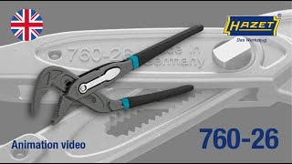 HAZET Universal pliers  water pump pliers 760 [upl. by O'Gowan665]