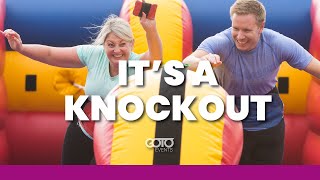 ITS A KNOCKOUT  Team Building Activity [upl. by Nayk]