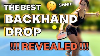 This Could Be the Best Backhand Drop to Use in Pickleball [upl. by Tyrone]