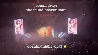 conan gray the found heaven tour  opening night vlog [upl. by Iggie]