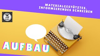 Aufbau eines Infotextes  materialgestütztes informierendes Schreiben [upl. by Vassell]