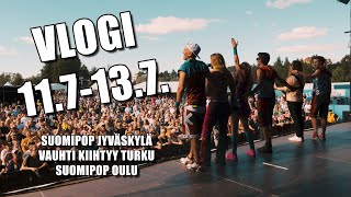 VLOG kesä 2024 SuomiPop Jyväskylä Vauhti kiihtyy Turku SuomiPop Oulu [upl. by Nike878]