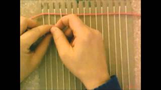 4th Grade Weaving Loom Set Up amp Basic Weave Edited [upl. by Apicella]