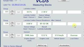 VCDS  test sondy lambda TSI 14 CAVD [upl. by Teuton]