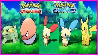 Pokemon OmegaRuby amp AlphaSapphire  ElectrikeVoltorbPlusleMinun amp Pikachu Locations [upl. by Shurlock]