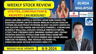 Weekly KLSE BURSA Review  892024 💥UTILITIES CONSTRUCTION amp PROPERTY CAN REBOUND💥 YTL YTLPOWR [upl. by Ivory306]