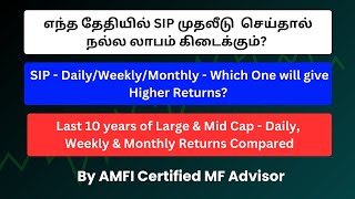 SIP முதலீடு செய்ய சரியான தேதி எது Tax Calculation for MF Returns [upl. by Anirtal]