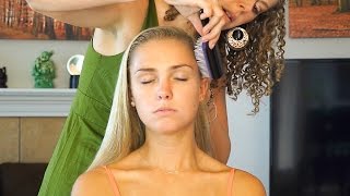 ☺ Relaxing Hair Brushing amp Scalp Massage Sounds Stress Relief  Whisper 3D Binaural ASMR Ear to Ear☺ [upl. by Adnuhsor]