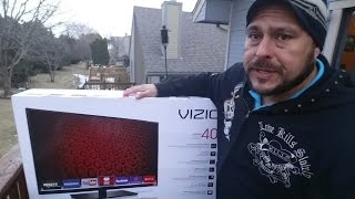 VIZIO Smart TV 1080P ESeries 40Inch Unboxing [upl. by Paza776]