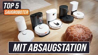 SAUGROBOTER mit ABSAUGSTATION im Test amp Vergleich 2021  Die 6 besten Reinigungsstationen [upl. by Nelda]