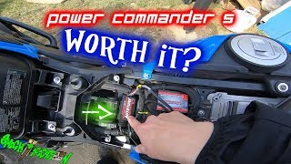 Power commander 5 With auto tune BMW F800gs [upl. by Yenruoc243]