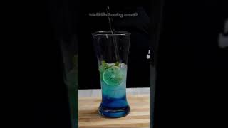 Blue lagoon with soda moctail viralvideo recipe [upl. by Hamel]