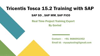 TOSCA With SAP  ERP Testing SAP Testing SAP Automation Testing Micro Focus ALM Quality Center [upl. by Noyr936]