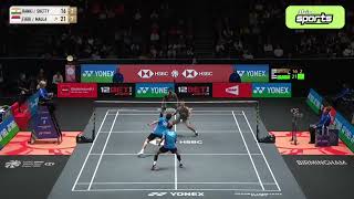 Bagas MaulanaSohibul Fikri INA Vs RankireddyChirag Shetty India  All England Open 2024 [upl. by Adnof673]