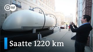 Hyperloop teknolojisinin içinde Saatte 1220 km  DW Türkçe [upl. by Rosena]