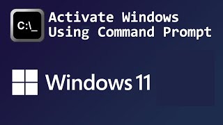 2024 How to Activate Windows 10 or 11 from Command Prompt [upl. by Ecidnak]