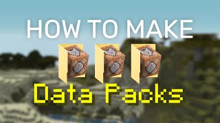 How to Make a Datapack Minecraft 120116 Datapack Tutorial [upl. by Torray626]