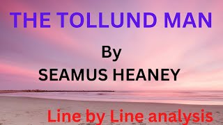 The Tollund Man by Seamus Heaney  summary in Hindi [upl. by Aindrea]