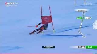 Mikaela Shiffrin Slalom at Jasna 2324 [upl. by Akcirderf]