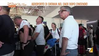 Aeroporto di Catania nel caos dopo lincendio [upl. by Teuton590]