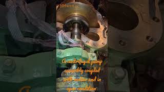 A centrifugal pump assembly coupled with motor amp in Open condition look its various parts trending [upl. by Fisuoy]