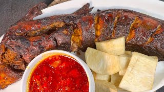 HOW TO MAKE GRILLED FISH Nigerian Barbecue Catfish Recipe [upl. by Uon]