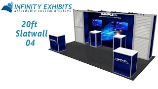 20ft Slatwall Display 04  Infinity Exhibits [upl. by Chevalier]