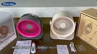 Popular Two Desk Fan Usb Air Cooling Fan For Office Home Room Wind Table Fan 360° Rotatable Head [upl. by Sanoy]