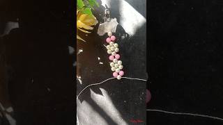 DIY flowe bracelet beads lace pearls diy craftypihu [upl. by Sherborne]