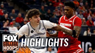 Wisconsin Badgers vs Northwestern Wildcats 2024 Big Ten Tournament Highlights  CBB on FOX [upl. by Elberfeld]