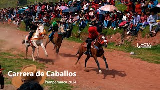 CARRERA DE CABALLOS  PAMPAMARCA CANAS 2024  RESUMEN  PRIMER DIA [upl. by Saundra286]