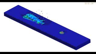 SIMULIA Abaqus Fluid Structure Interaction  Using CEL [upl. by Nodnrb]