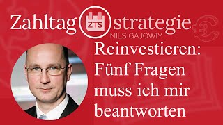 Reinvestieren Fünf Fragen muss ich mir beantworten [upl. by Imhskal]