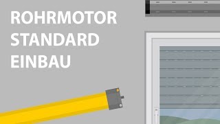 Rohrmotor STANDARD einbauen  Schellenberg [upl. by Annanhoj]