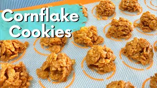 NO BAKE CORNFLAKE COOKIES  PEANUT BUTTER CORNFLAKE COOKIES  HEALTHY SNACK [upl. by Nahk718]