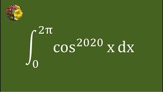 Evaluating the definite integral using properties of definite integrals and Wallis reduction formula [upl. by Kirred25]