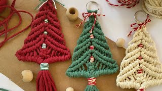 How to make macrame christmas tree [upl. by Ilka223]