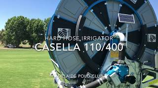 Casella HYTURB 110400 Hard Hose Irrigators at Adelaide Polo Club [upl. by Ecydnac685]