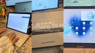 💙samsung s9 fe 5g aesthetic unboxing amp review  is it worth an upgrade [upl. by Haff]