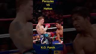 Pacquiao vs Hatton Highlight Knockout Punch [upl. by Diannne955]